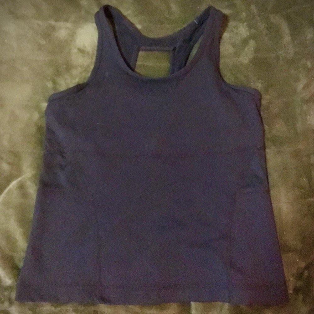 Land's End. Women. Black Tank Top. Athleisure.